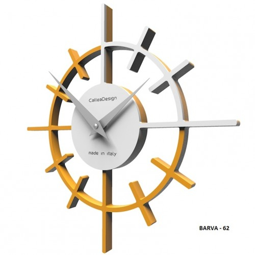 Dizajnové hodiny 10-018 CalleaDesign Crosshair 29cm (viac farebných verzií) Farba caffe latte-14 - RAL1019