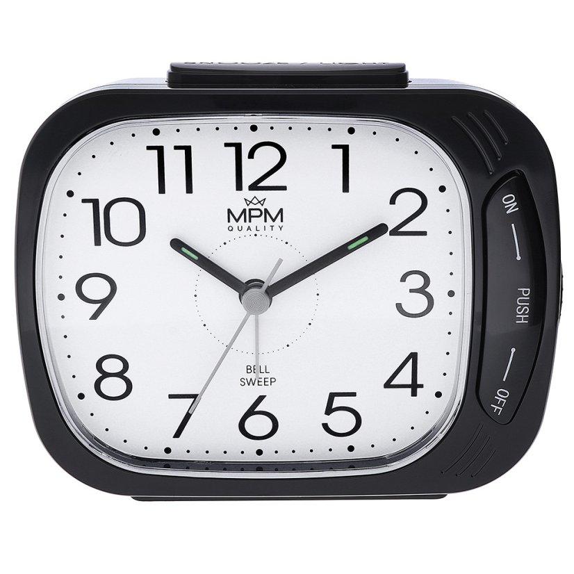 Ručičkový budík s tichým chodem Elim MPM C01.4250.90