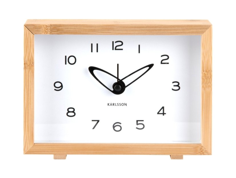 Dizajnové hodiny s budíkom 6034WH Karlsson 19cm