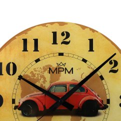 Nástěnné hodiny s tichým chodem MPM retro - E09.4467