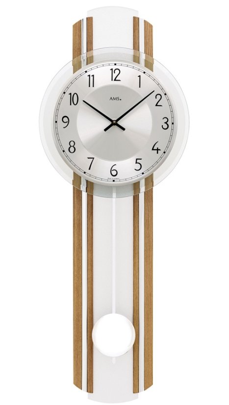 Kyvadlové nástěnné hodiny 7475 AMS řízené rádiovým signálem 64cm Kyvadlové nástěnné hodiny 7475 AMS řízené rádiovým signálem 64cm