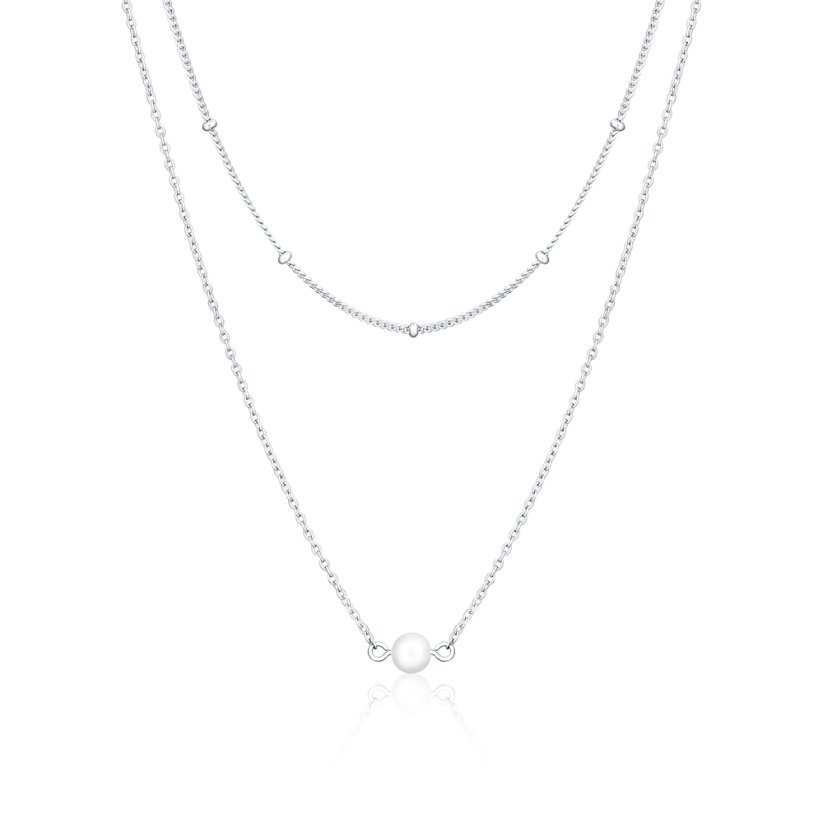 Stříbrný náhrdelník JVD SVLN0393X61P145