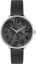 Stříbrno-černé dámské hodinky MINET PRAGUE Black Flower MESH s čísly MWL5165