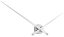 Dizajnové nástenné hodiny Future Time FT9110WH Hands white 100cm
