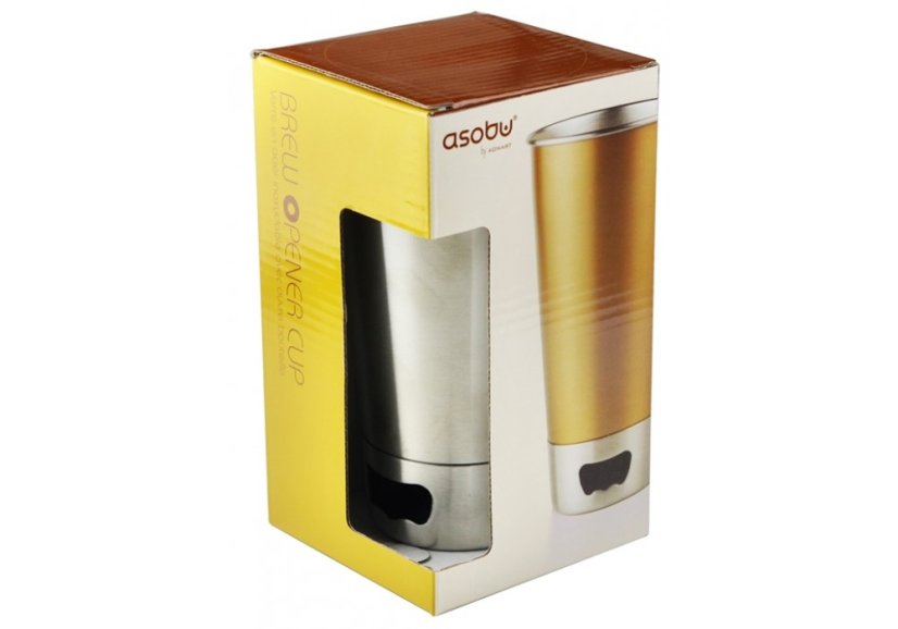 ASOBU nerezový trendy nápojový kelímek s otvírákem 550ml