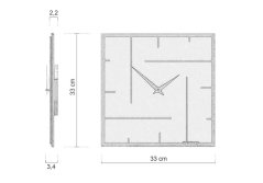 Dizajnové hodiny 10-033-76 CalleaDesign 33 × 33 cm