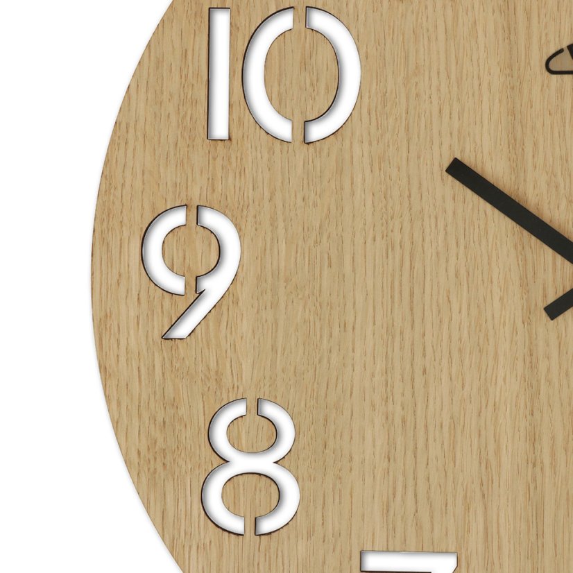 Nástenné hodiny s tichým chodom PRIM Authentic Veneer - B - E07P.4242.51