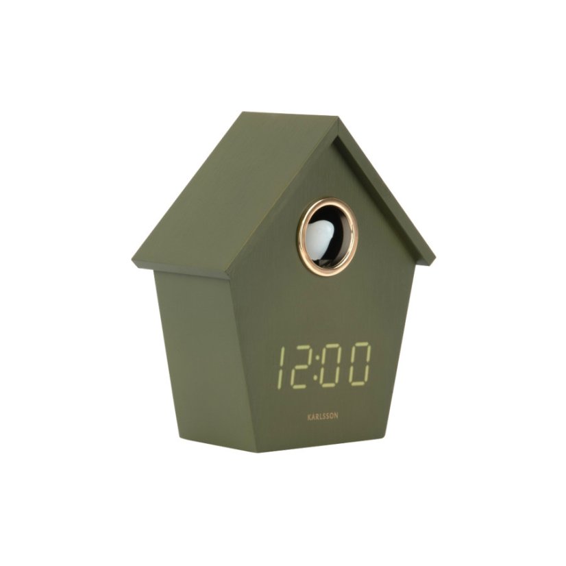 Stolný kukučkový digitálny budík 6124GR Karlsson 15cm