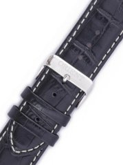 Černý kožený řemínek Orient UDDARSB, stříbrná přezka (pro model FEVAD)