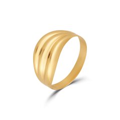 Zlatý prsteň ZR0307XJ81-1258 (585/1000) Veľ.58 1,12g