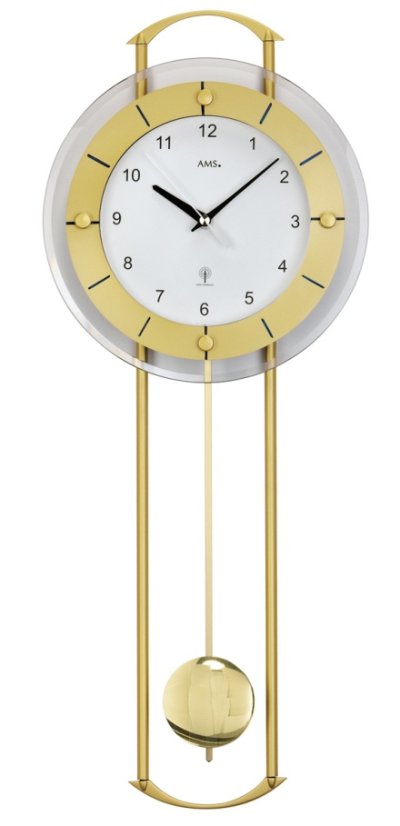 Kyvadlové nástěnné hodiny 5255 AMS řízené rádiovým signálem 60cm Kyvadlové nástěnné hodiny 5255 AMS řízené rádiovým signálem 60cm