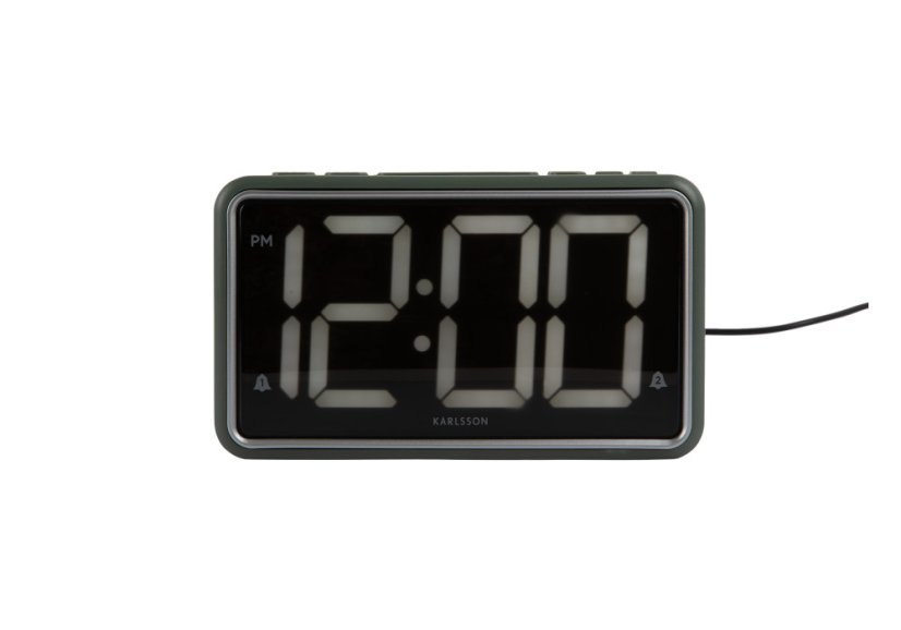 Digitálne LED stolné hodiny 6035GR Karlsson 16cm