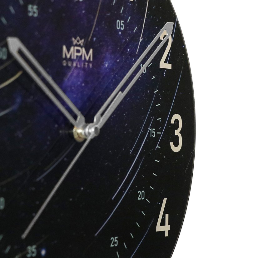 Nástěnné hodiny s tichým chodem MPM star - E09.4466