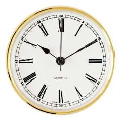 Vestavné hodiny 85 mm - zlaté, římské číslice 550/3306-01 - E22.4772.003103