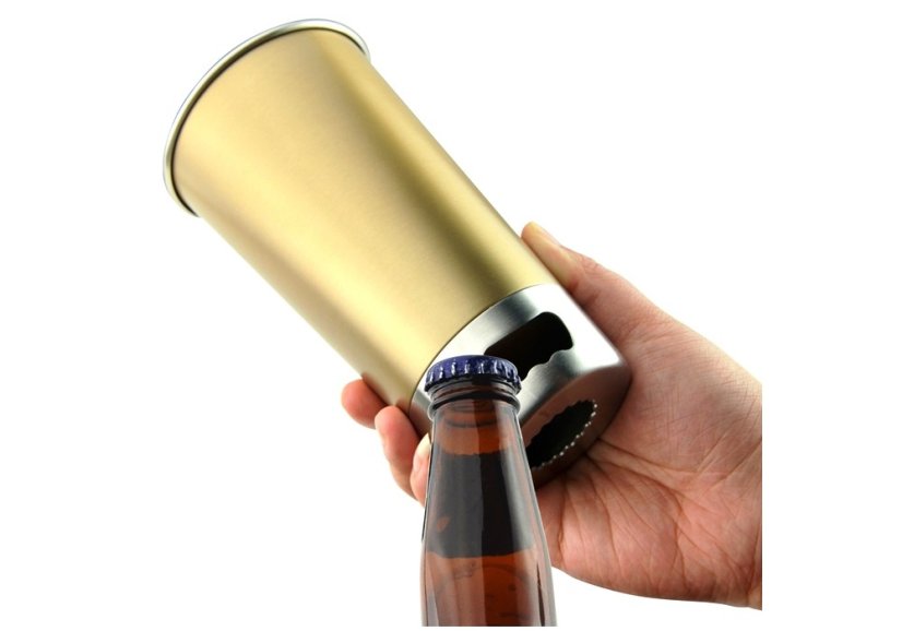 ASOBU nerezový trendy nápojový kelímek s otvírákem 550ml