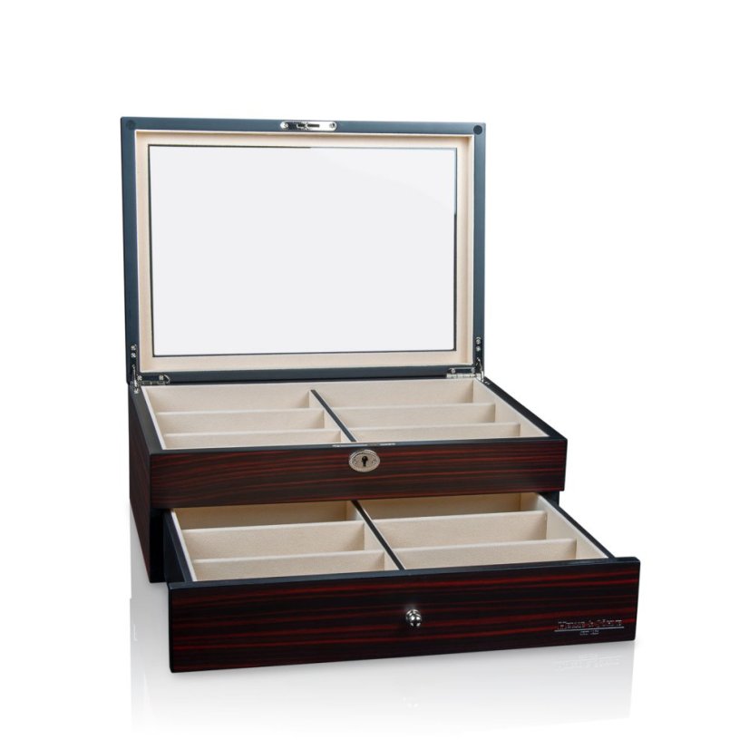 Pouzdro na brýle HEISSE & SÖHNE 70019-197.159 HS Sylt - Ebony