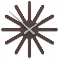 Dizajnové hodiny 10-116 CalleaDesign Asterix 45cm (viac farebných verzií) Farba čokoládová-69 - RAL8017