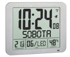 TFA 60.4516.54 - Nástenné hodiny riadené rádiovým signálom s českým dňom v týždni
