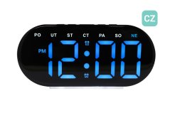 Digitálny svietiaci budík do siete s češtinou JVD SB8035.3