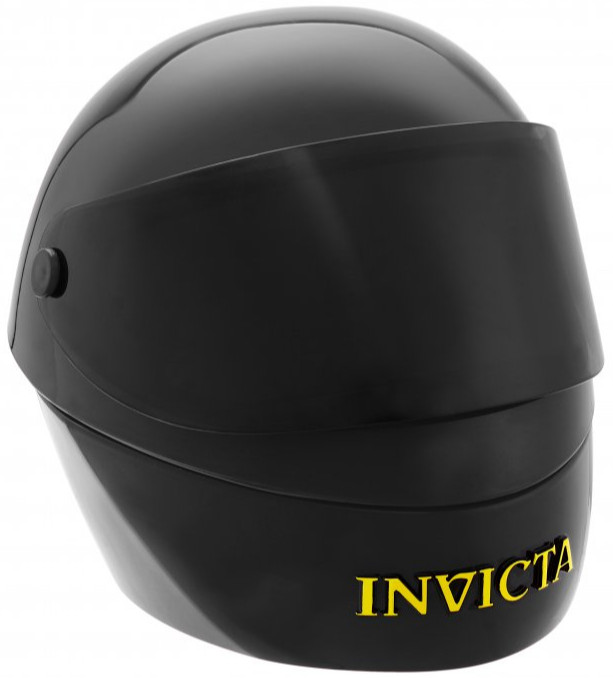 Krabička Invicta v tvare helmy - čierna