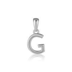 Strieborný prívesok písmeno "G" JVD SVLP0948XH2000G