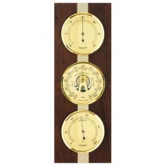 Barometer 8063 s teplomerom a vlhkomerom - tmavo hnedý - E16.4650.5080.004162