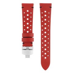 Kožený remienok na hodinky PRIM RB.13279 (22 mm) - červeno-čierny - RB.13279.2218.2090.L1