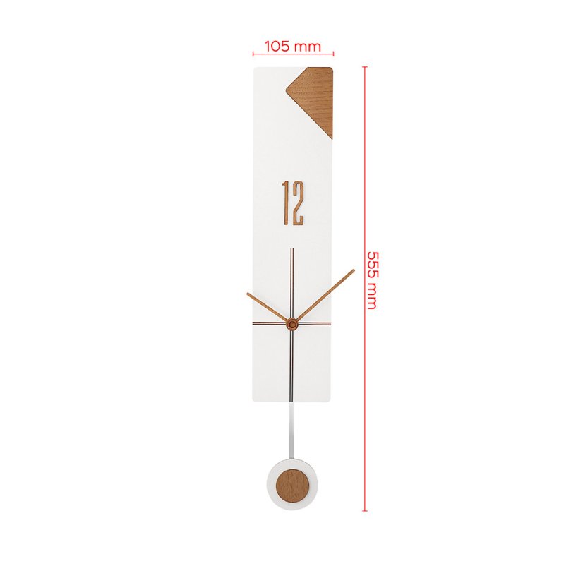 Designové nástěnné kyvadlové hodiny MPM Eridani - A - E05.4287.00
