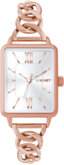 MINET Rosegold dámské hodinky SIENA se rosegold ocelovým řemínkem