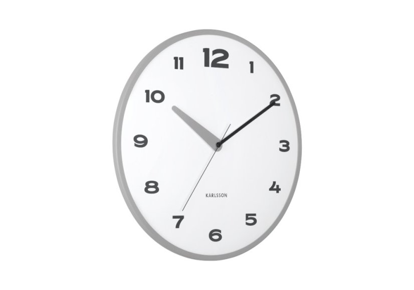 Dizajnové nástenné hodiny 6028GY Karlsson 40cm