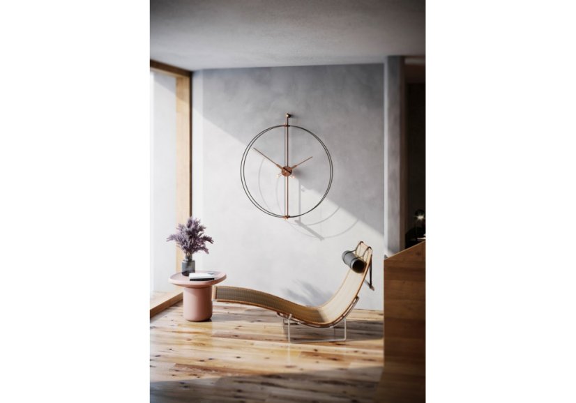 Dizajnové nástenné hodiny Nomon Barcelona Premium Black 103cm