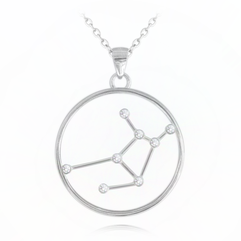 Stříbrný náhrdelník MINET Stars PANNA Czech Crystal JMAS9509SN45