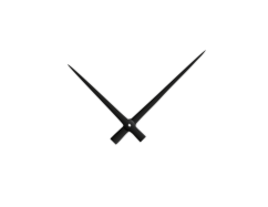 Černé hliníkové ručičky na hodiny 110 mm | 90 mm