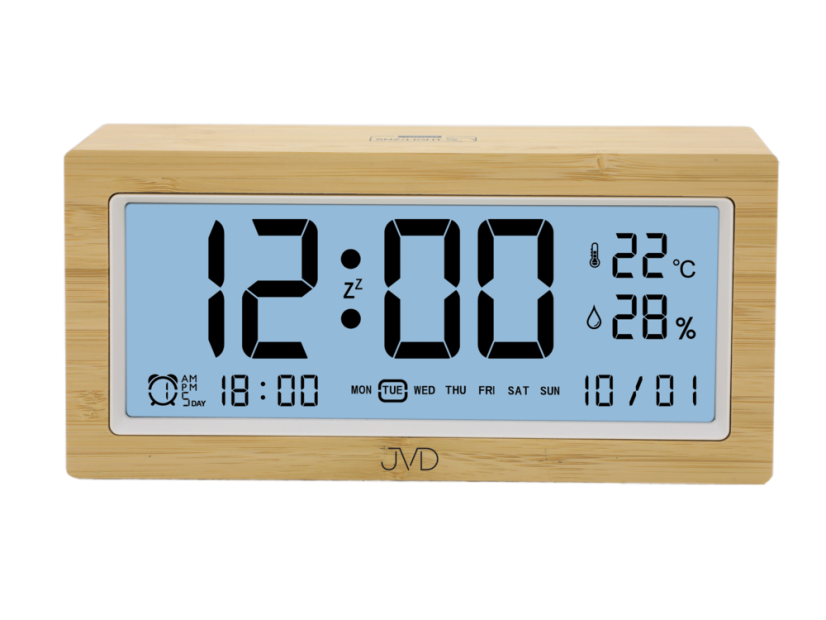 Digitální budík s imitací dřeva JVD SB2897