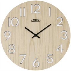 Nástěnné hodiny s tichým chodem PRIM Authentic Veneer - A - E07P.4242.53