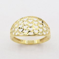 Zlatý prsteň AZR2487, veľ. 58, 1.65 g