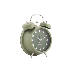 Dizajnový zvoncový budík 6018GR Karlsson 17cm