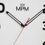 Nástěnné dřevěné hodiny s tichým chodem MPM Topg - E07M.4260.0090