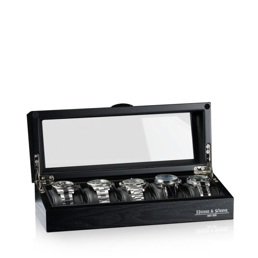 Kazeta na hodinky HEISSE & SÖHNE 70019-146 HS Oxford 5 - Dark Oak