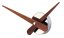 Dizajnové nástenné hodiny Nomon Axioma Walnut small 37cm