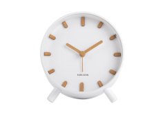 Designový budík 5943WH Karlsson 11cm