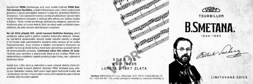 PRIM Tourbillon Bedřich Smetana - D - W91P.13234.D