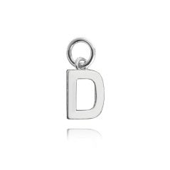 MINET Strieborný príves drobné písmeno "D"