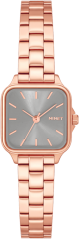 MINET Rose gold-béžové dámske hodinky GRACE s oceľovým remienkom