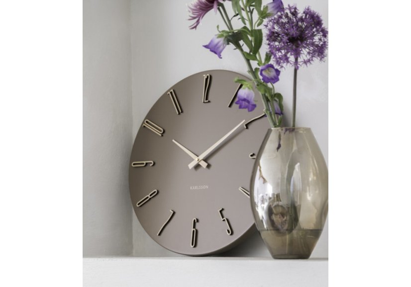 Designové nástěnné hodiny 6072BR Karlsson 40cm