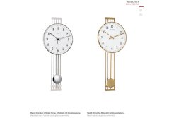 Dizajnové kyvadlové hodiny 70981-002200 Hermle 57cm