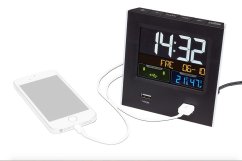 TFA 60.2020.01- Digitální budík s možností USB dobíjení  - MINI CHARGE