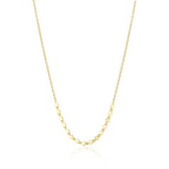 Pozlátený strieborný náhrdelník JVD SVLN0704S75GO45