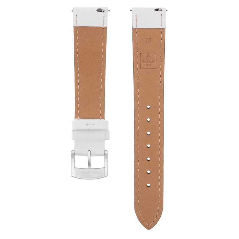 Kožený remienok na hodinky PRIM RB.15906 (18 mm) - biely - RB.15906.1816.0000.L2