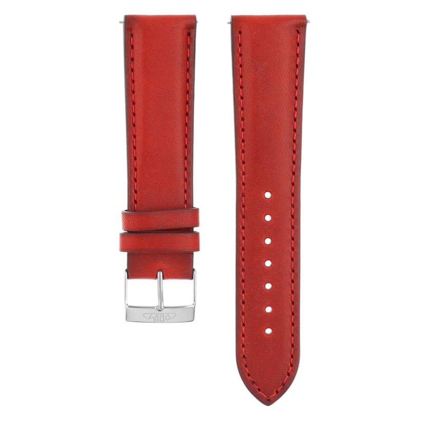 Kožený remienok na hodinky PRIM RB.13205 (22 mm) - červený - RB.13205.2220.2020.L